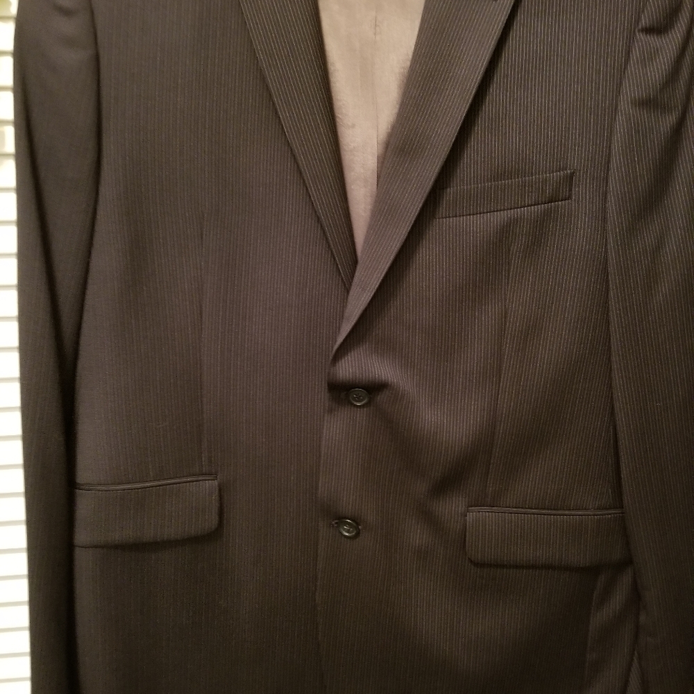 Joe Joseph Abboud 44R Dark Navy Striped Blazer